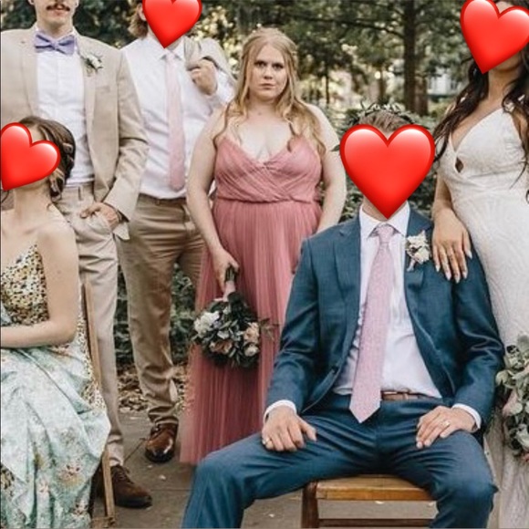 Dusty Rose Bridesmaid Dress - Picture 3 of 3